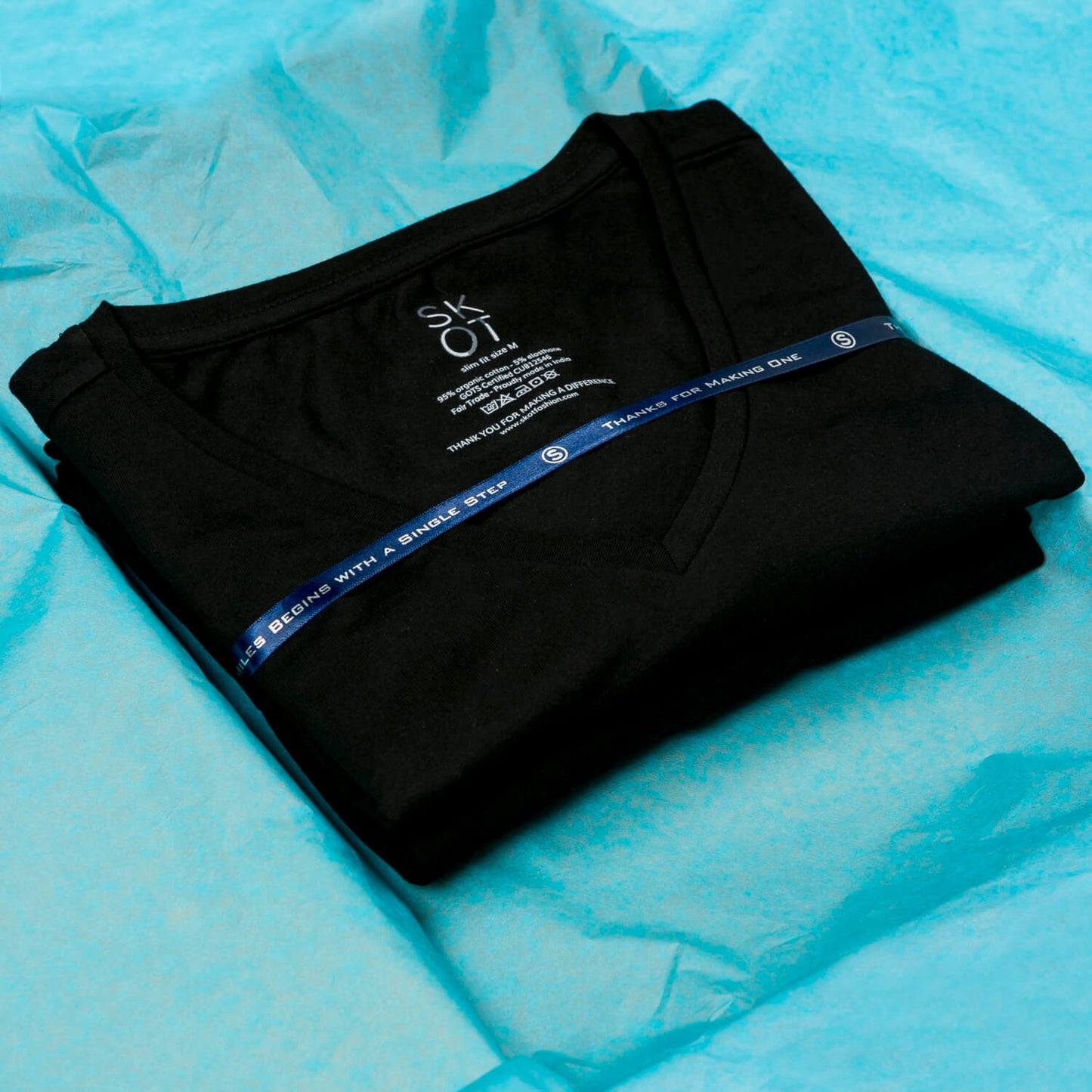 T-shirt - Normale V-hals 2-pack - Zwart