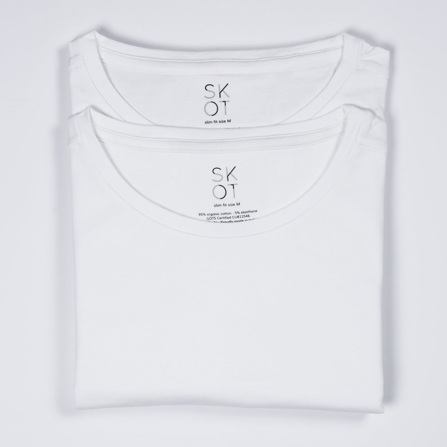 T-shirt - Round Neck 2-pack - White