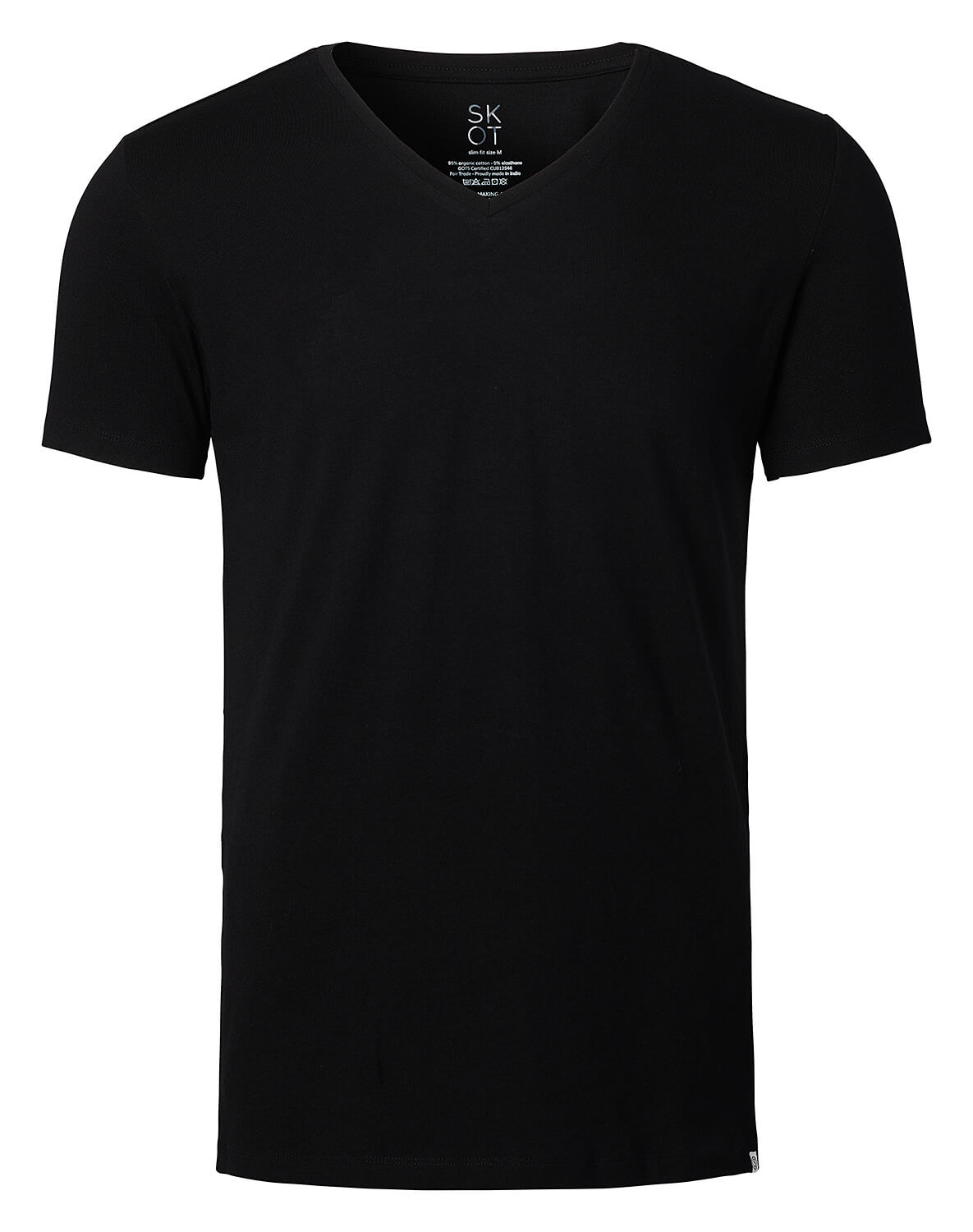 T-shirt - Regular V-neck 2-pack - Black