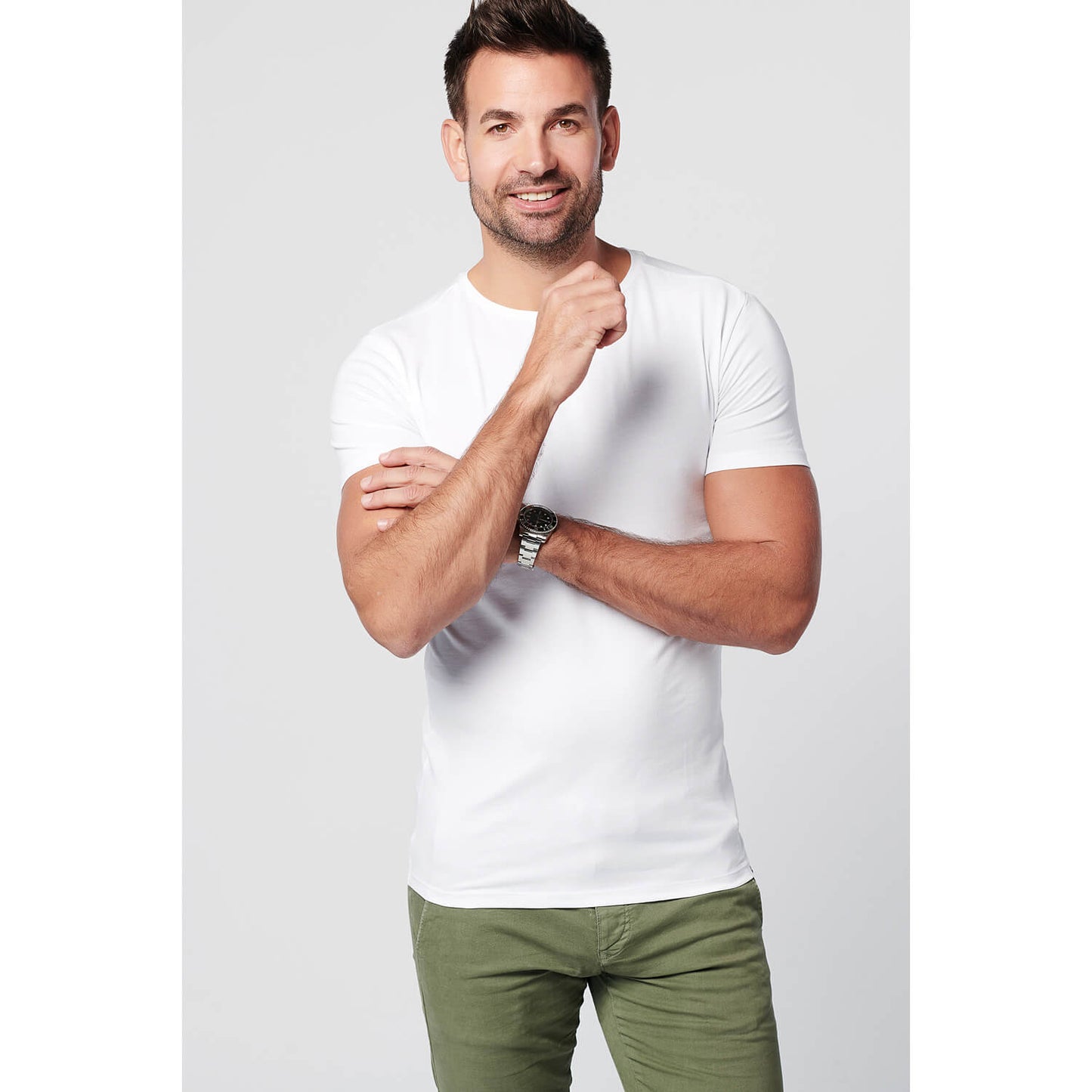 T-shirt - Round Neck 2-pack - White