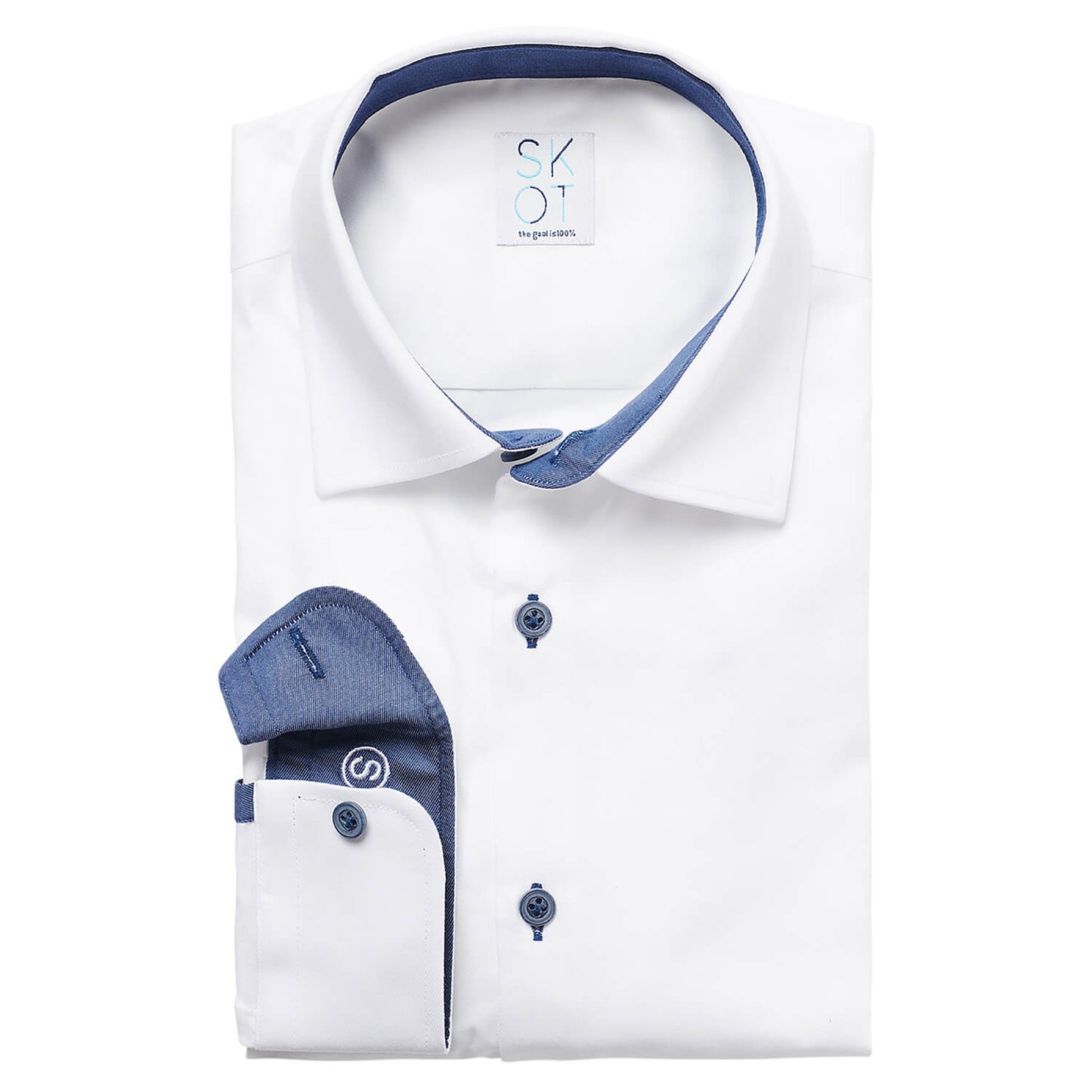 Overhemd - Slim Fit - Circular White Contrast