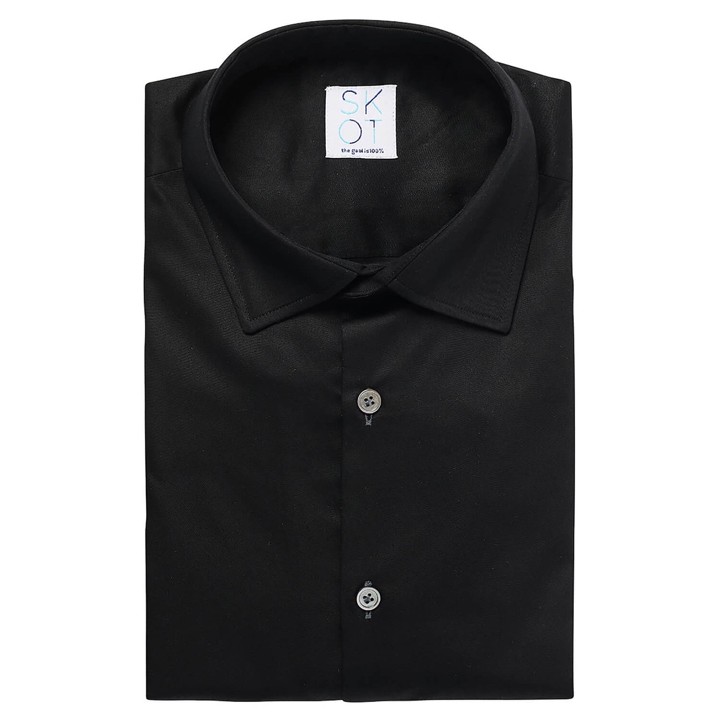 Overhemd - Slim Fit - Circular Black