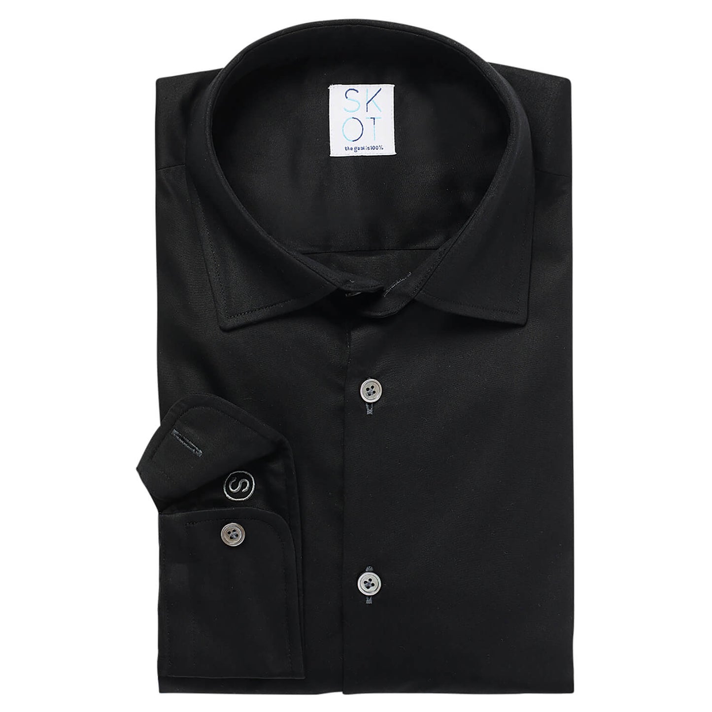 Shirt - Slim Fit - Circular Black