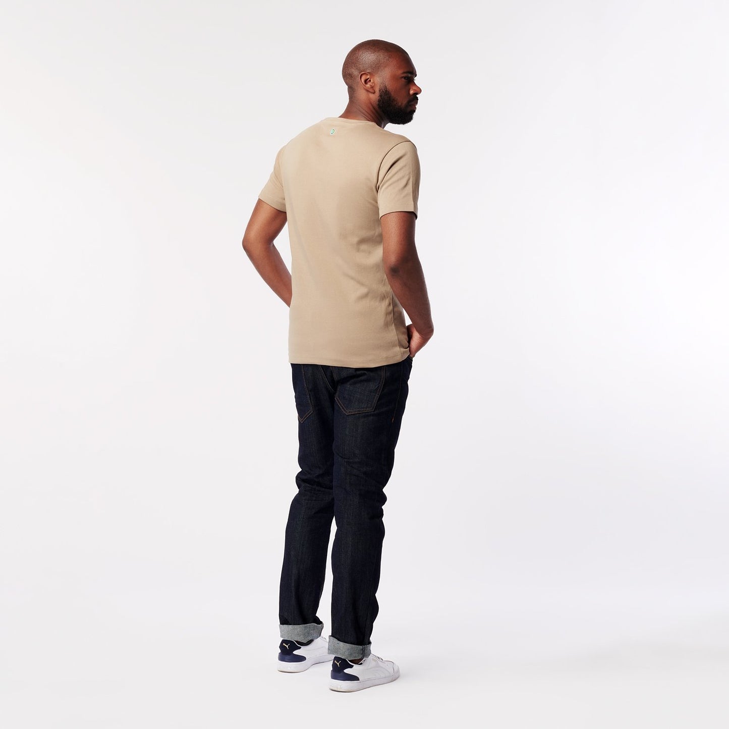 T-shirt - Earth - Round Neck - Sand