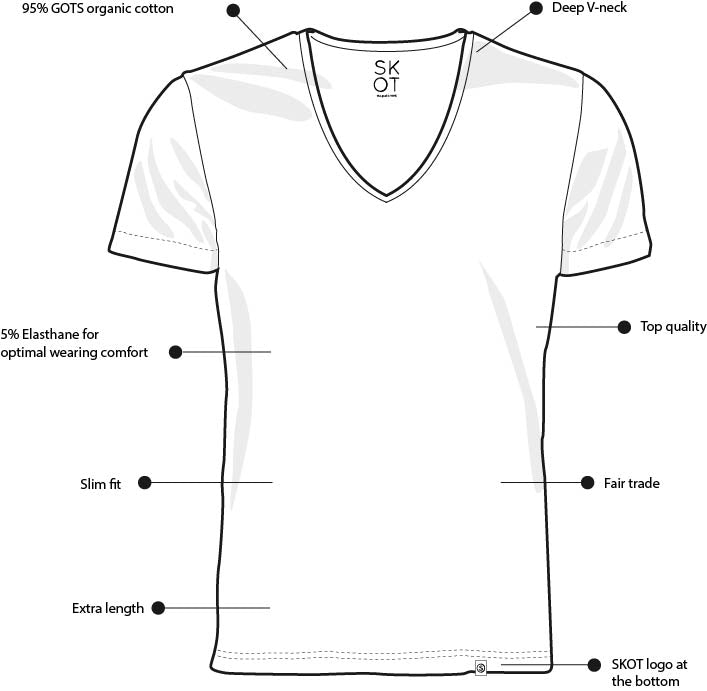 T-shirt - Normale V-hals 2-pack - Zwart